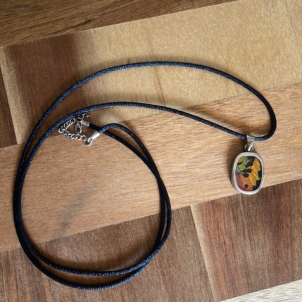 Genuine Butterfly Wing Necklace